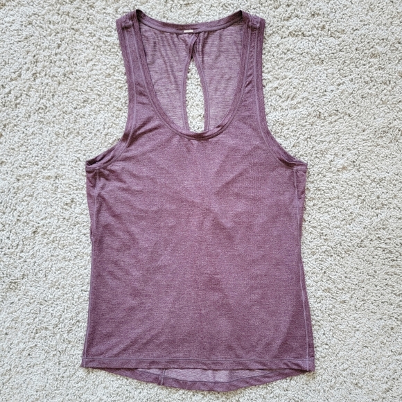 Lululemon Hold & Let Flow Tank in Heathered Black Cherry - Picture 7 of 9